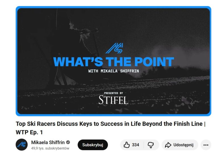 "What's the point" to nowy podcast Mikaeli Shiffrin
