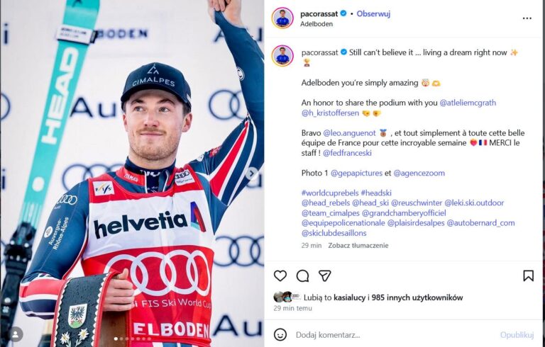 Paco Rassat wygrywa w Madonna di Campiglio